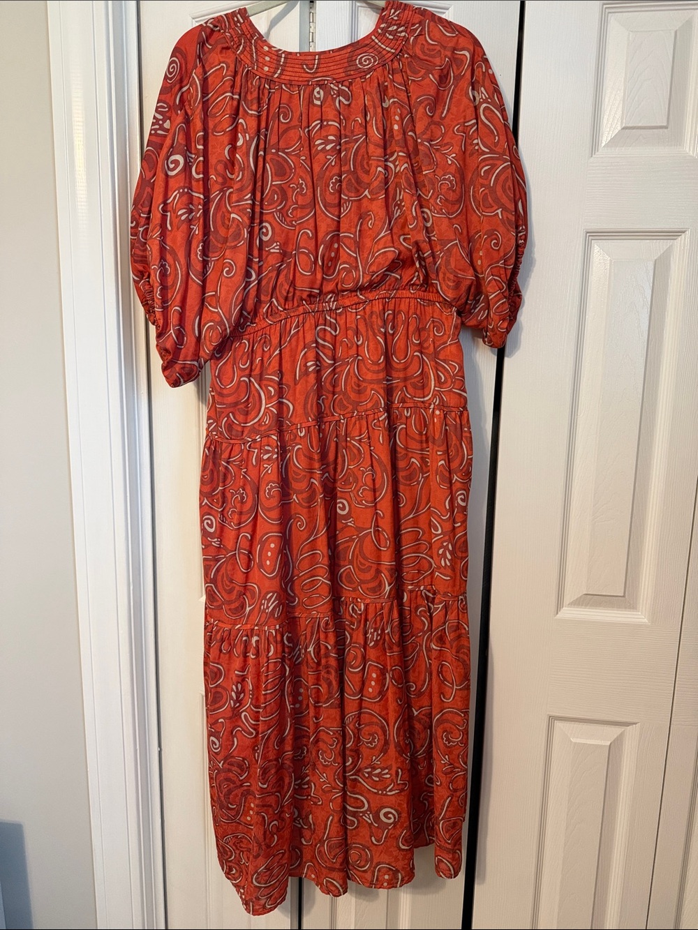 Current Air Women's Red Patterned Maxi Dress - Picture 3 of 4